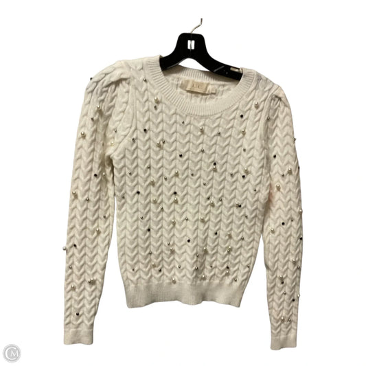 Sweater By Clothes Mentor In White, Size: S