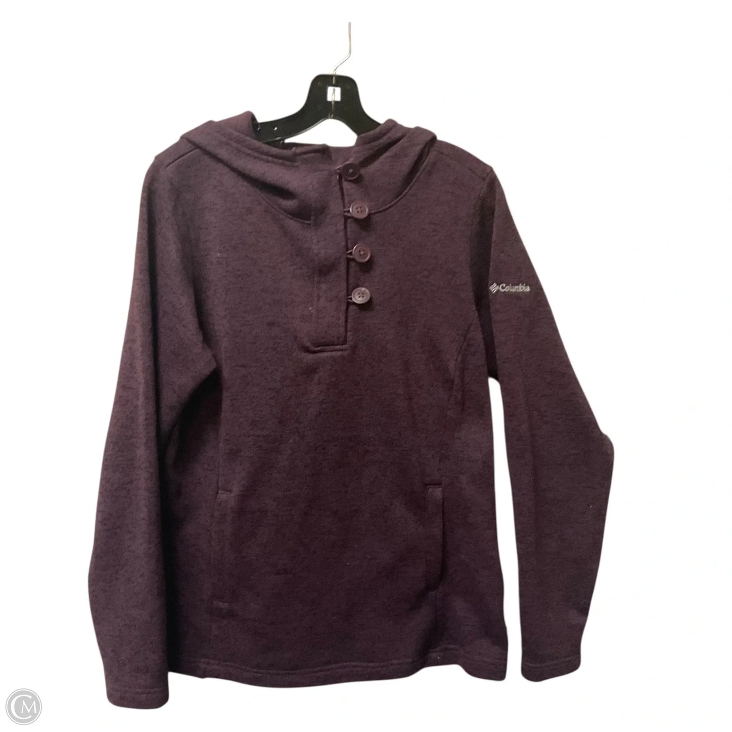 Sweatshirt Hoodie By Columbia In Purple, Size: L