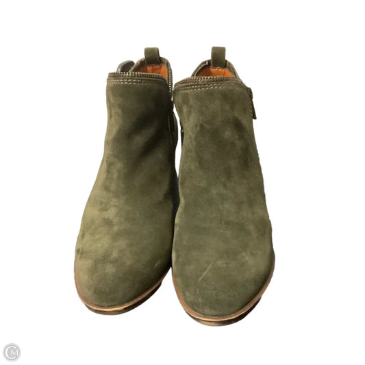 Boots Leather By Lucky Brand In Green, Size: 8
