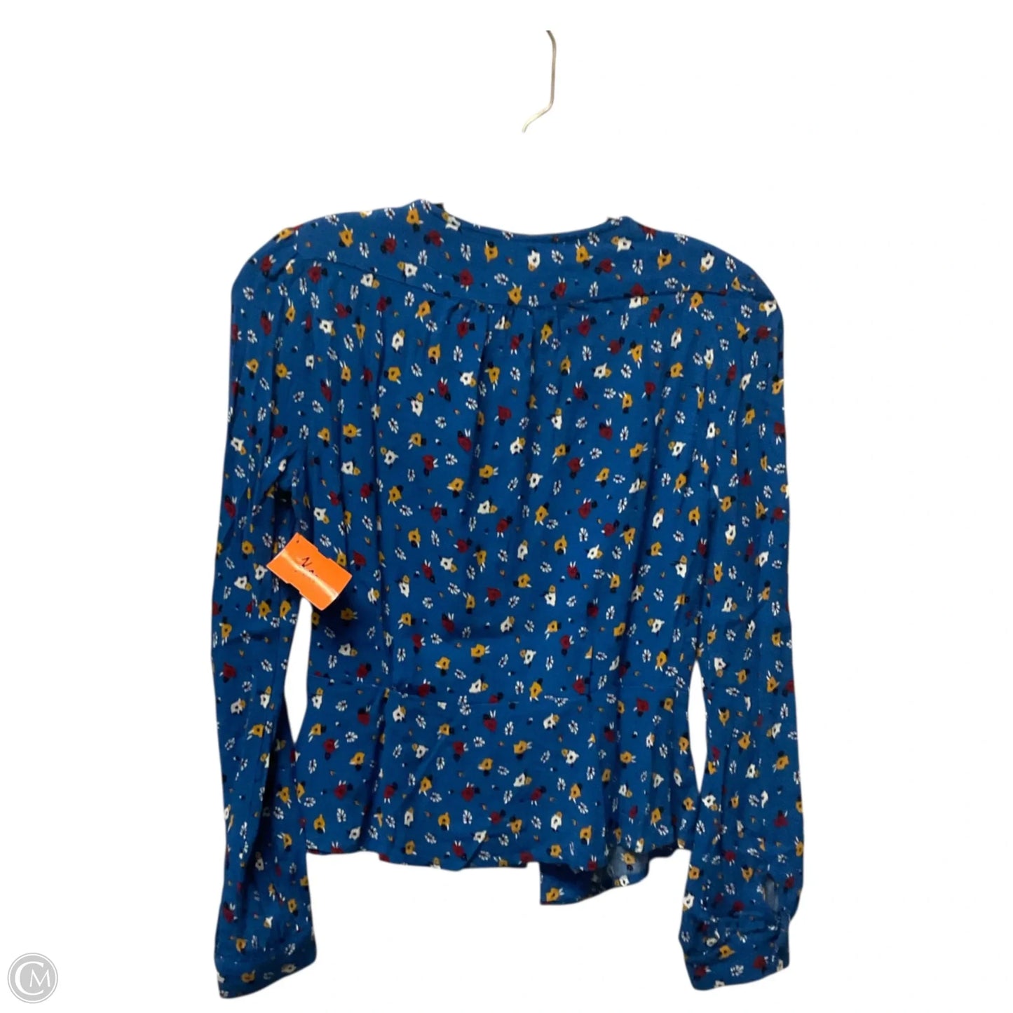 Top Long Sleeve By Philosophy In Blue, Size: S