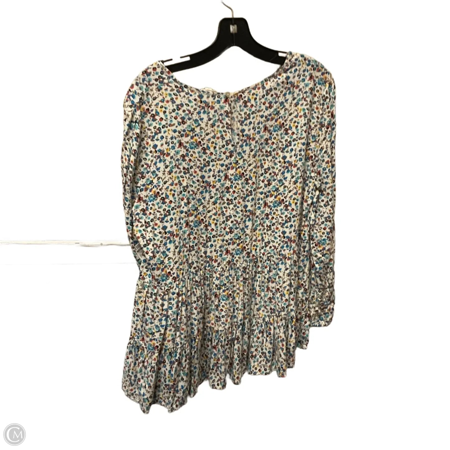 Top Long Sleeve By Jane And Delancey In Floral Print, Size: L