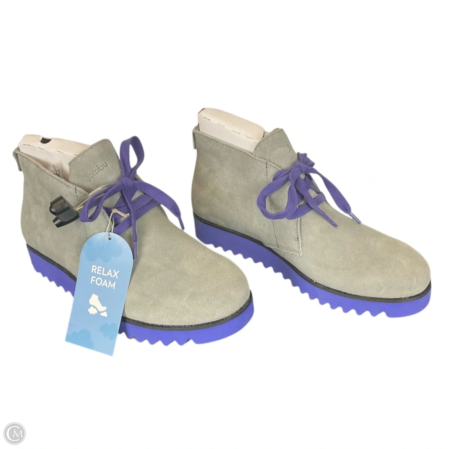 Shoes Sneakers By Jambu In Grey, Size: 9