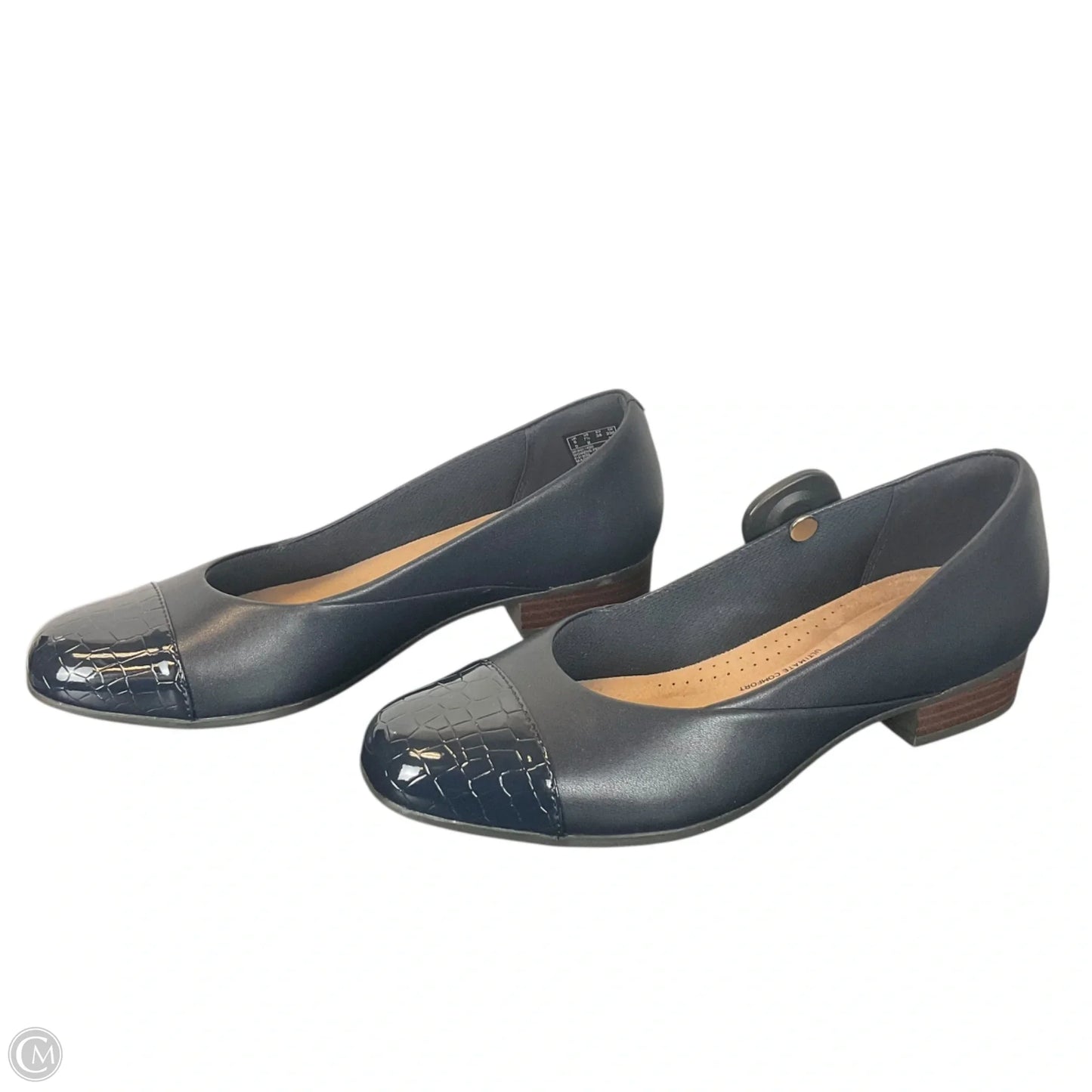 Shoes Heels Block By Clarks In Navy, Size: 7.5