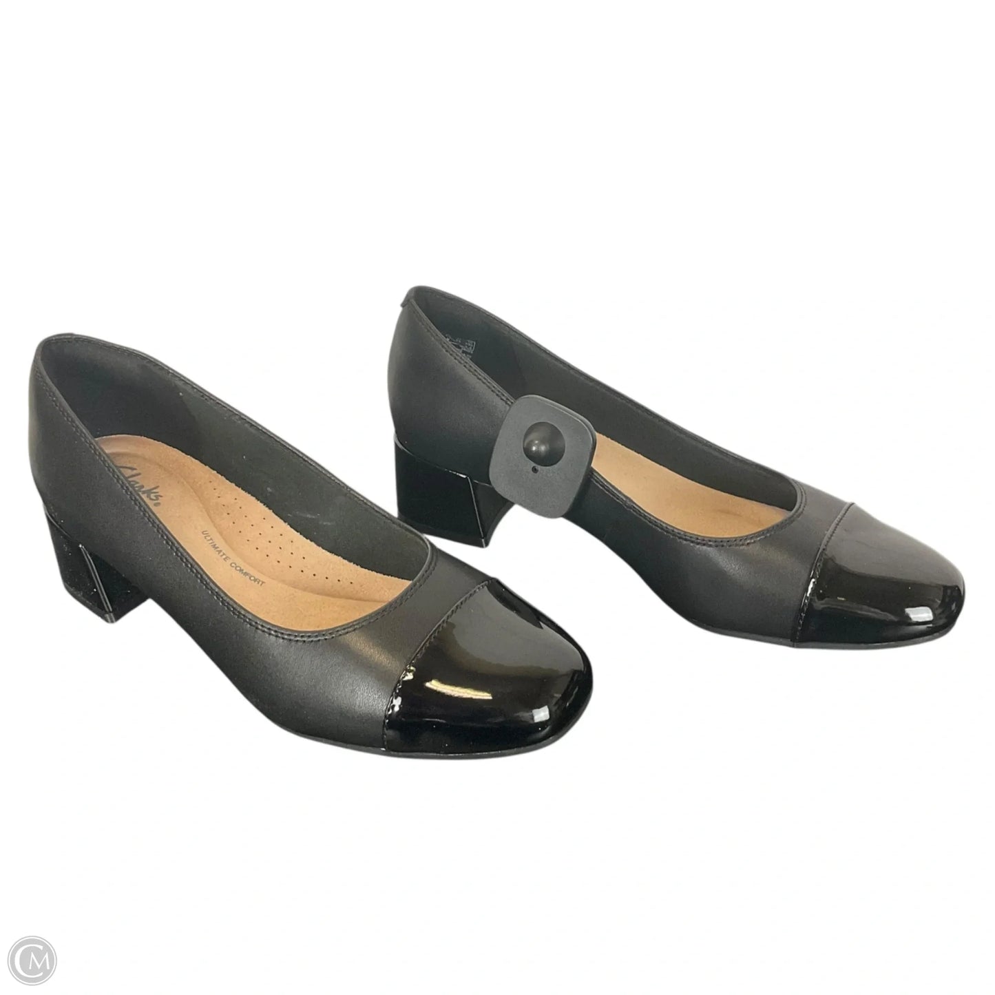 Shoes Heels Block By Clarks In Black, Size: 7.5