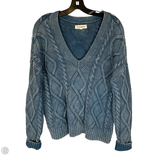 Sweater By Lucky Brand In Navy, Size: M