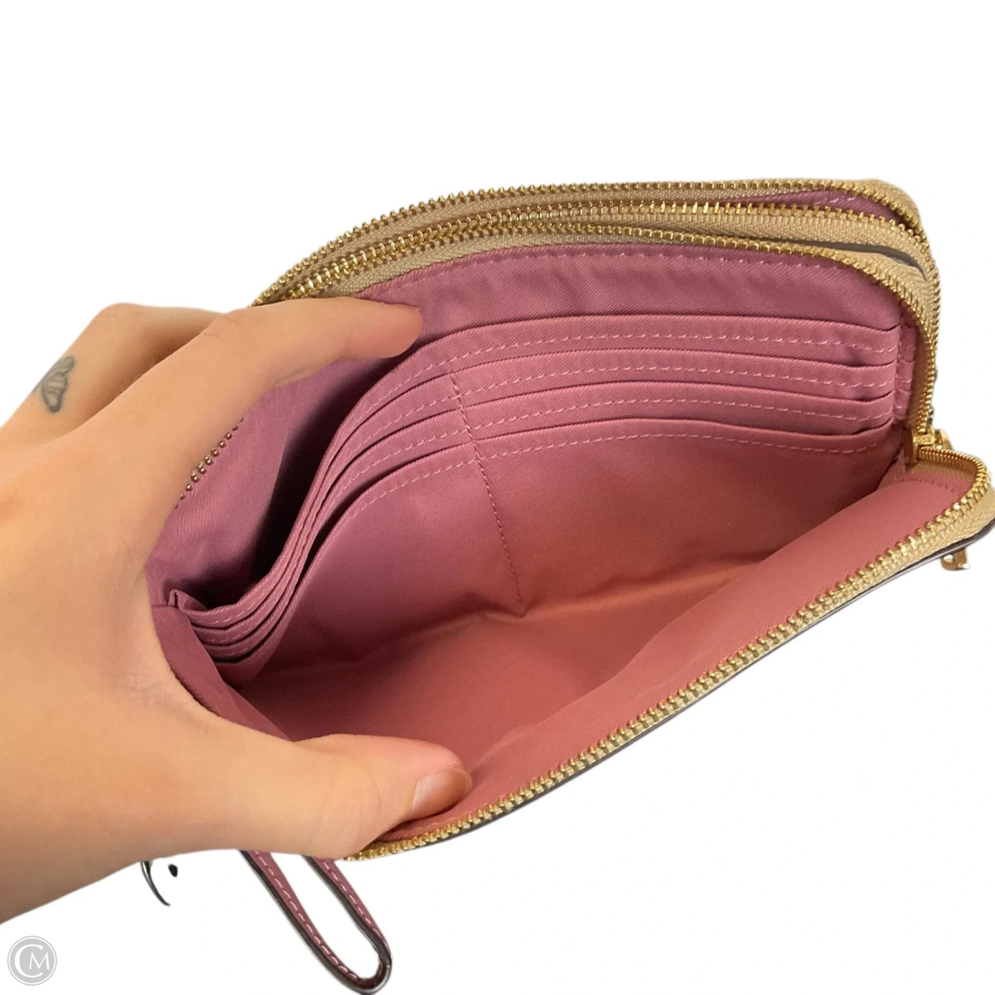 Wristlet Designer By Coach, Size: Large