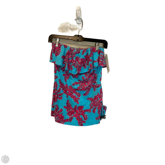 Top Sleeveless Designer By Lilly Pulitzer In Blue & Pink, Size: M