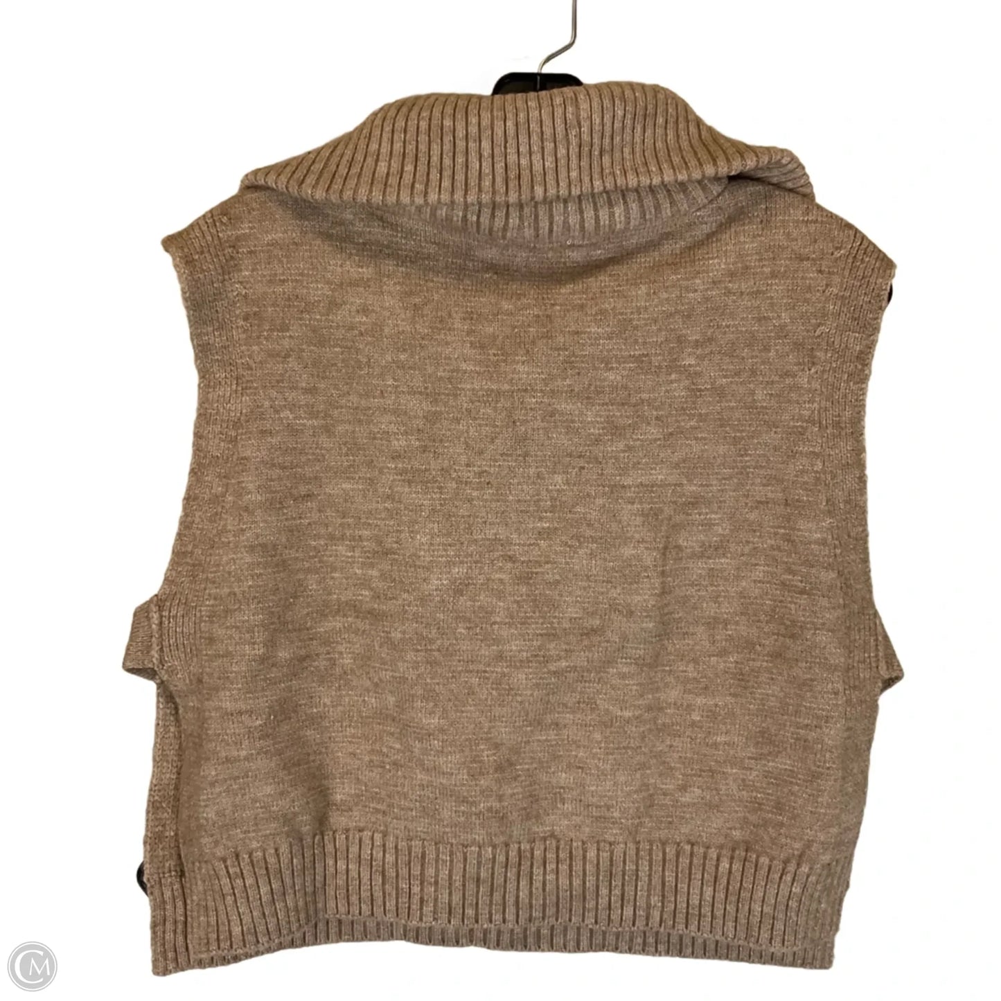 Vest Sweater By Mable In Tan, Size: M