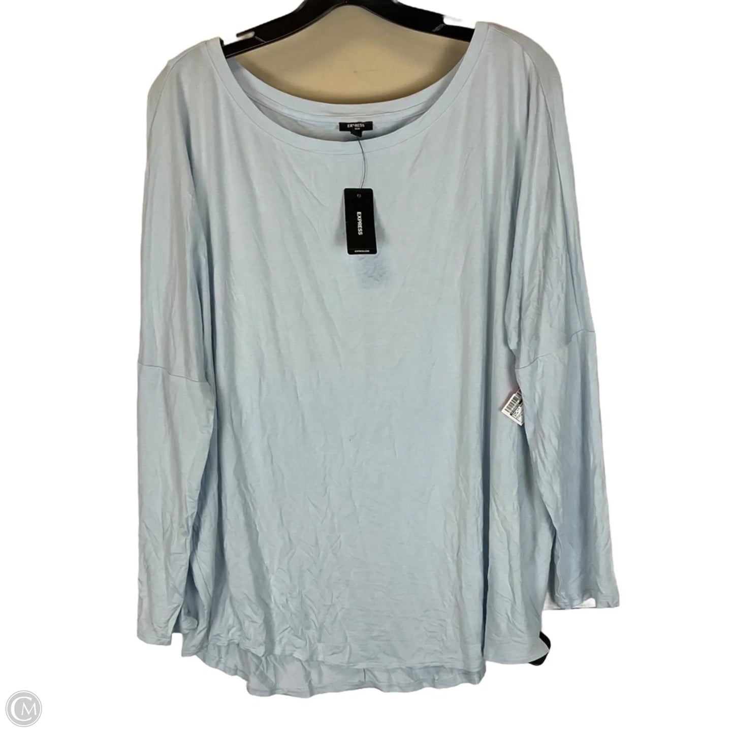 Top Long Sleeve Basic By Express In Blue, Size: L