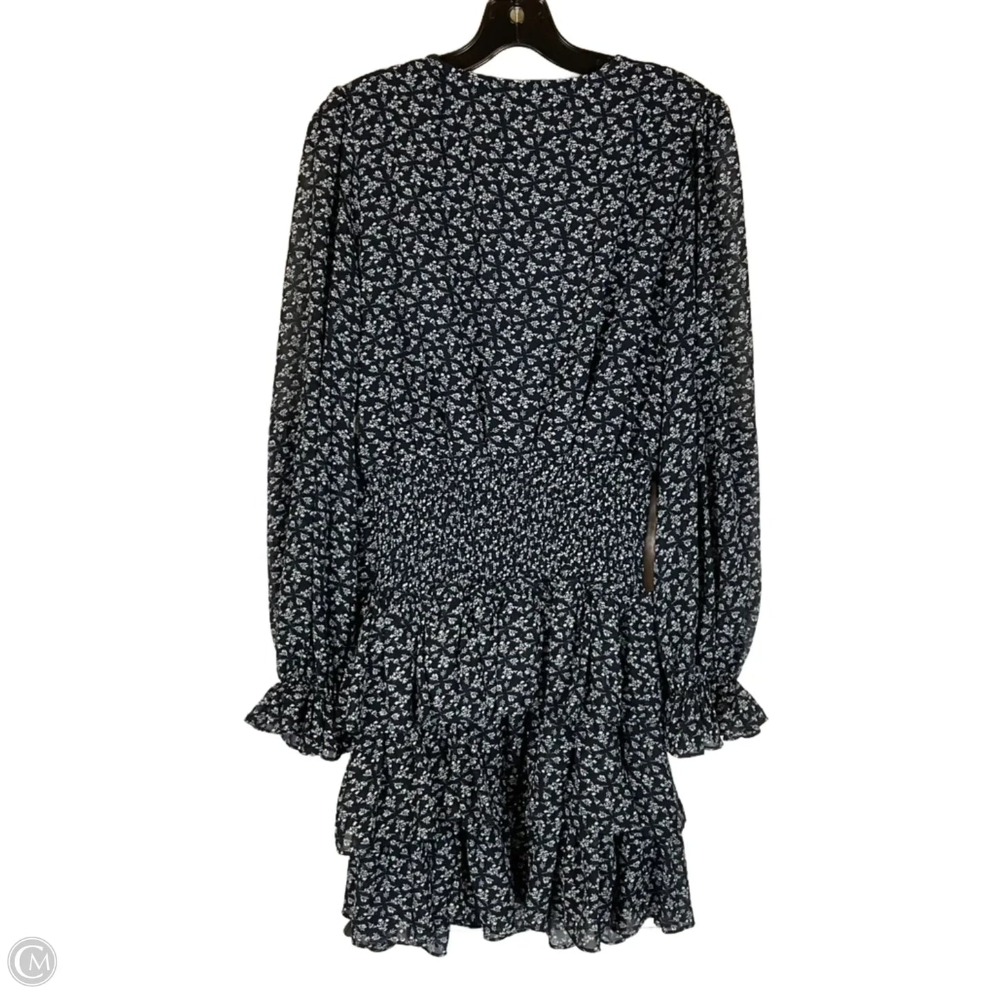 Dress Casual Short By Almost Pink In Blue & White, Size: L