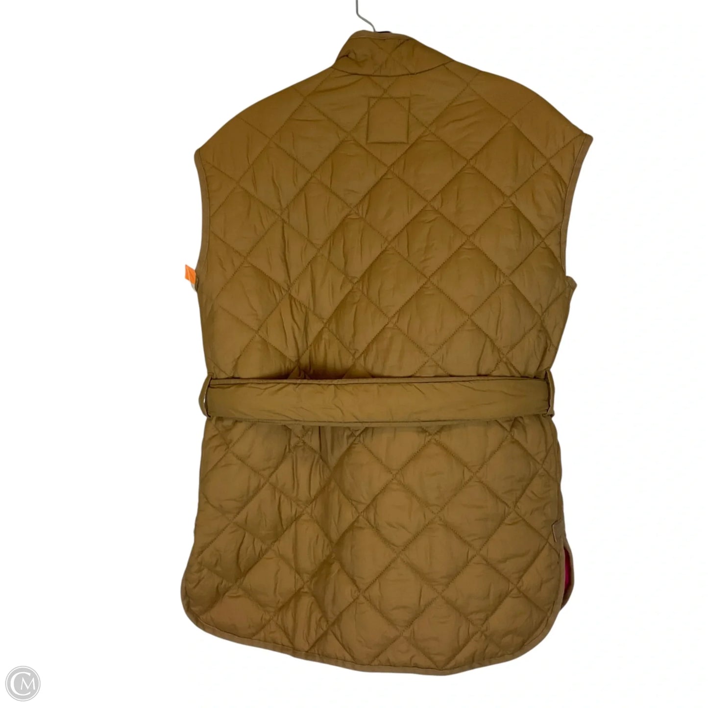 Vest Puffer & Quilted By Free Assembly In Tan, Size: Xs