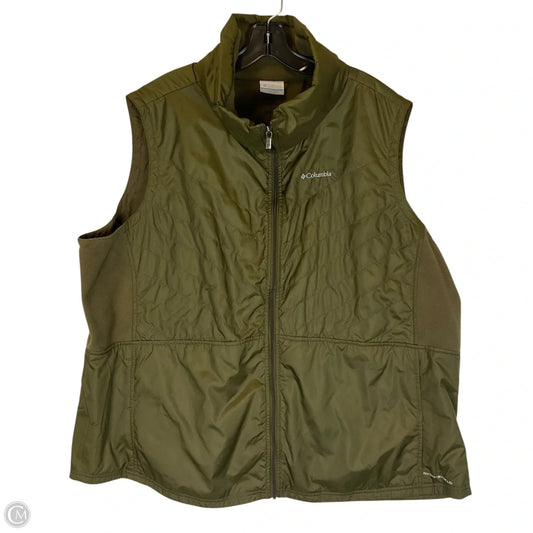 Vest Puffer & Quilted By Columbia In Green, Size: 3x
