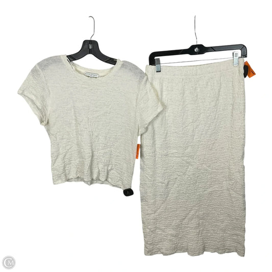 Skirt Set 2pc By Maison Damelie In White, Size: S