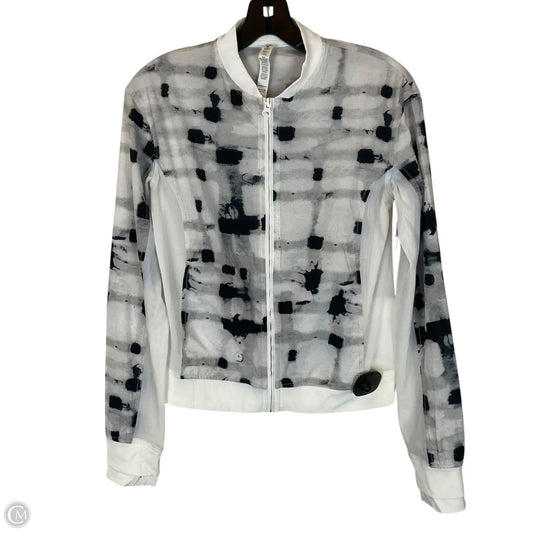 Athletic Jacket By Lululemon In Grey, Size: 4