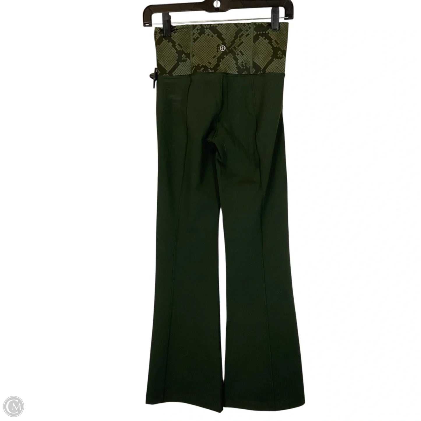 Athletic Leggings By Lululemon In Green, Size: 6/8