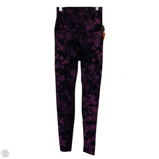 Athletic Leggings By Lululemon In Black & Pink, Size: 4