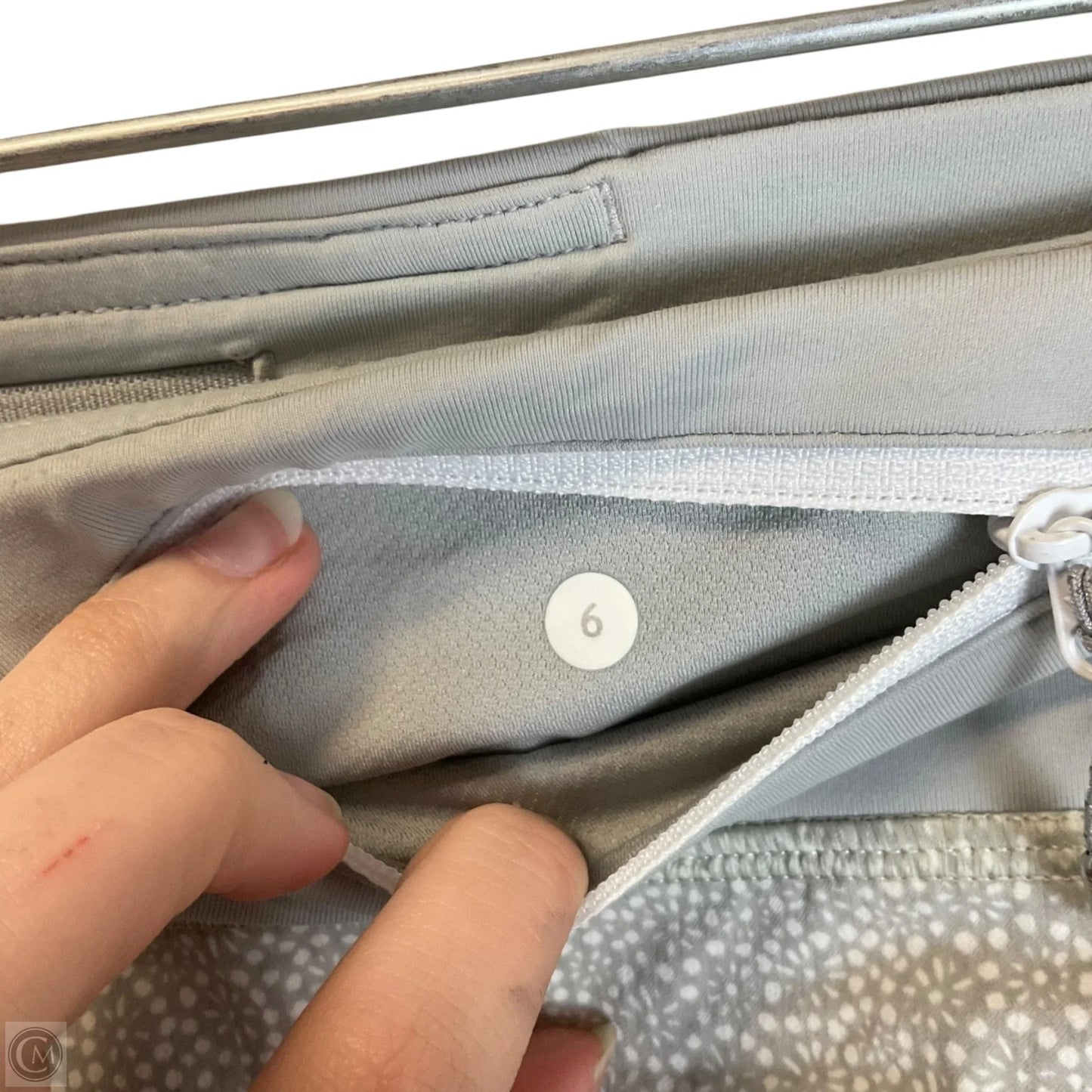 Athletic Shorts By Lululemon In Grey, Size: 6