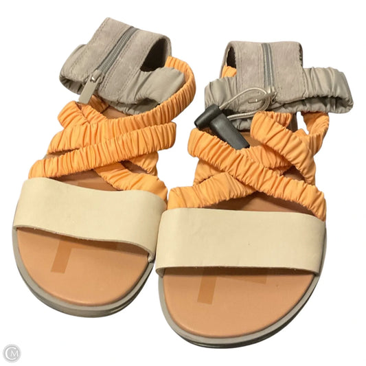Sandals Flats By Sorel In Cream & Orange, Size: 9