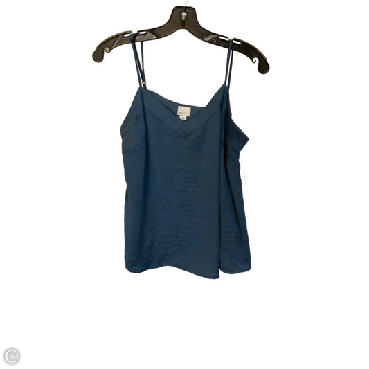 Top Sleeveless By A New Day In Blue, Size: M