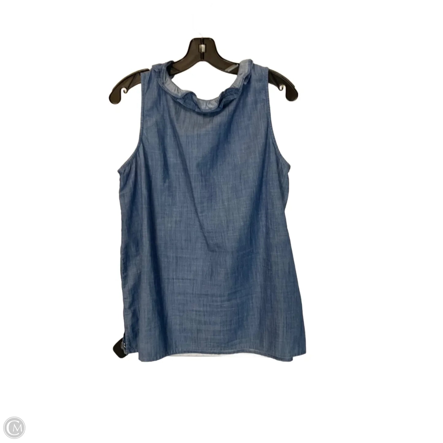 Top Sleeveless By Talbots In Blue, Size: L