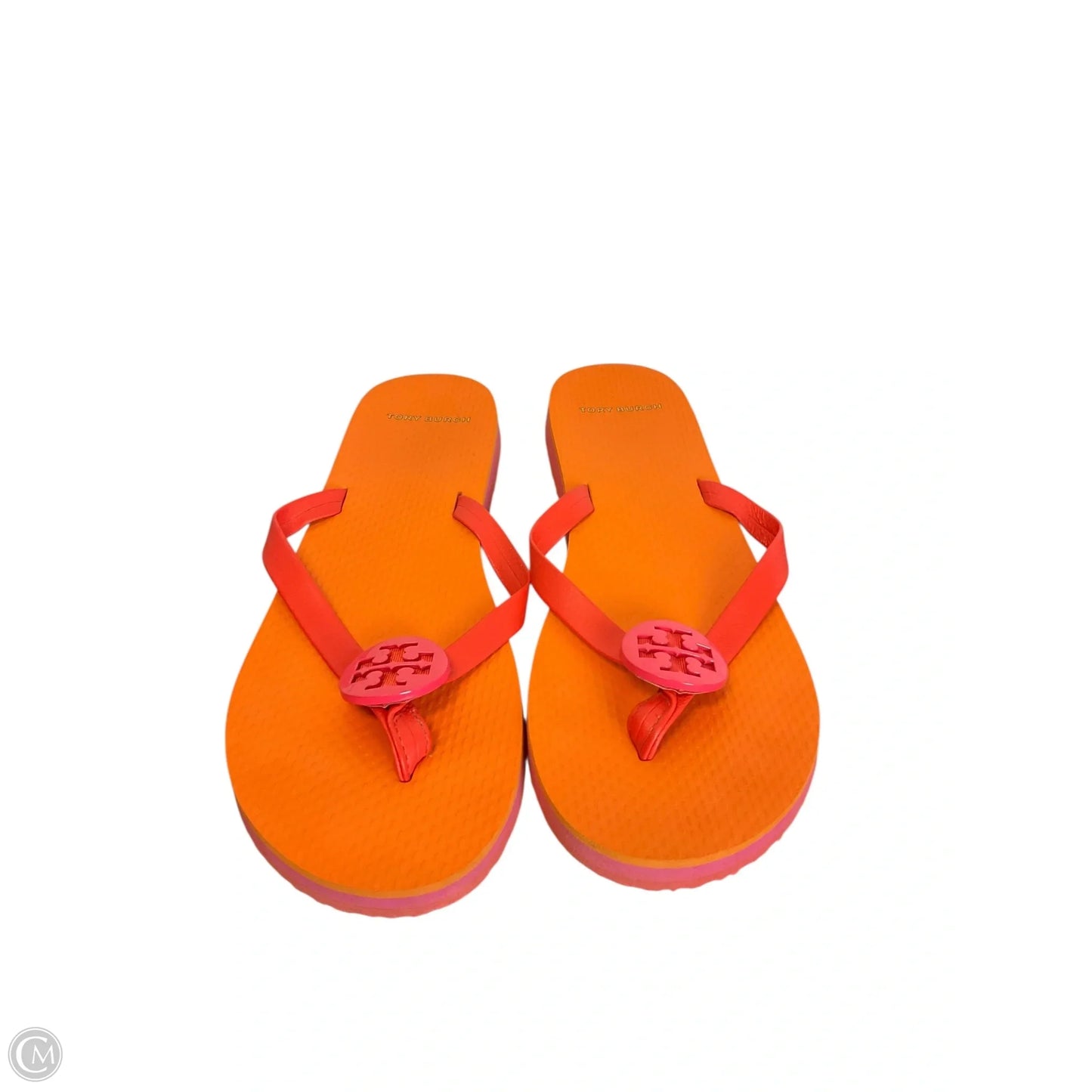 Sandals Designer By Tory Burch In Orange, Size: 10