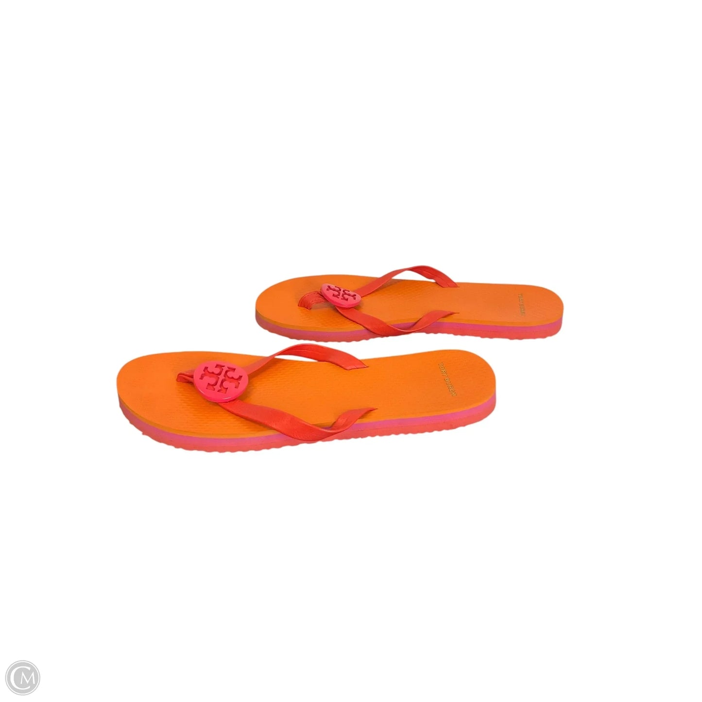 Sandals Designer By Tory Burch In Orange, Size: 10