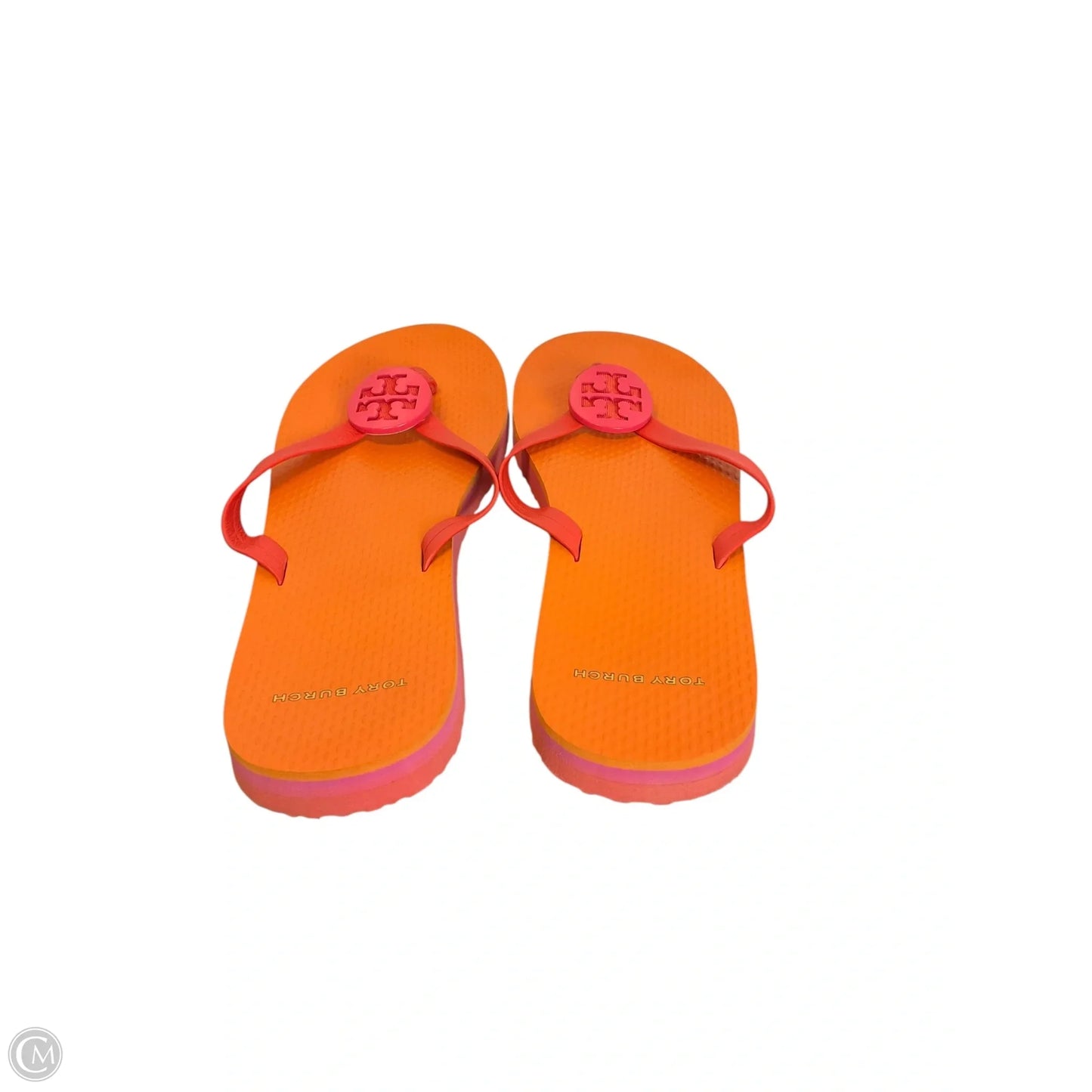 Sandals Designer By Tory Burch In Orange, Size: 10