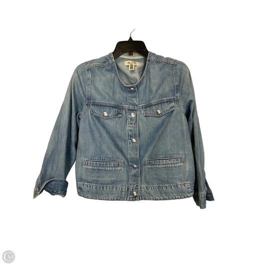 Jacket Denim By Madewell In Blue Denim, Size: L