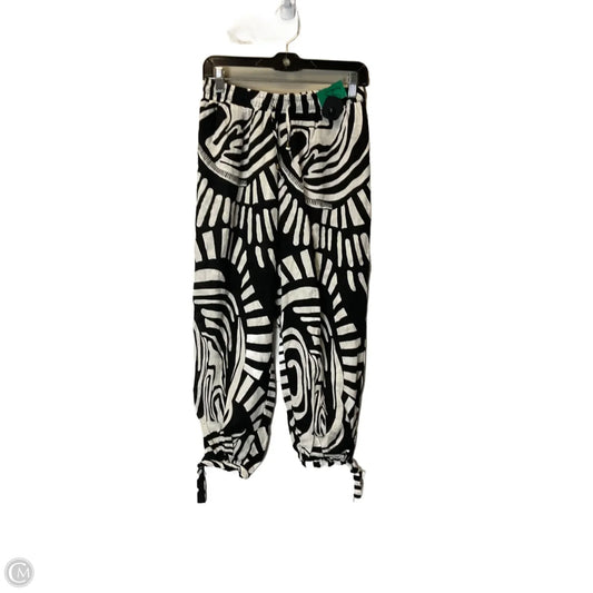 Pants Linen By Rachel Zoe In Black & White, Size: Xs