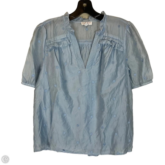 Top Short Sleeve By Current Air In Blue, Size: S