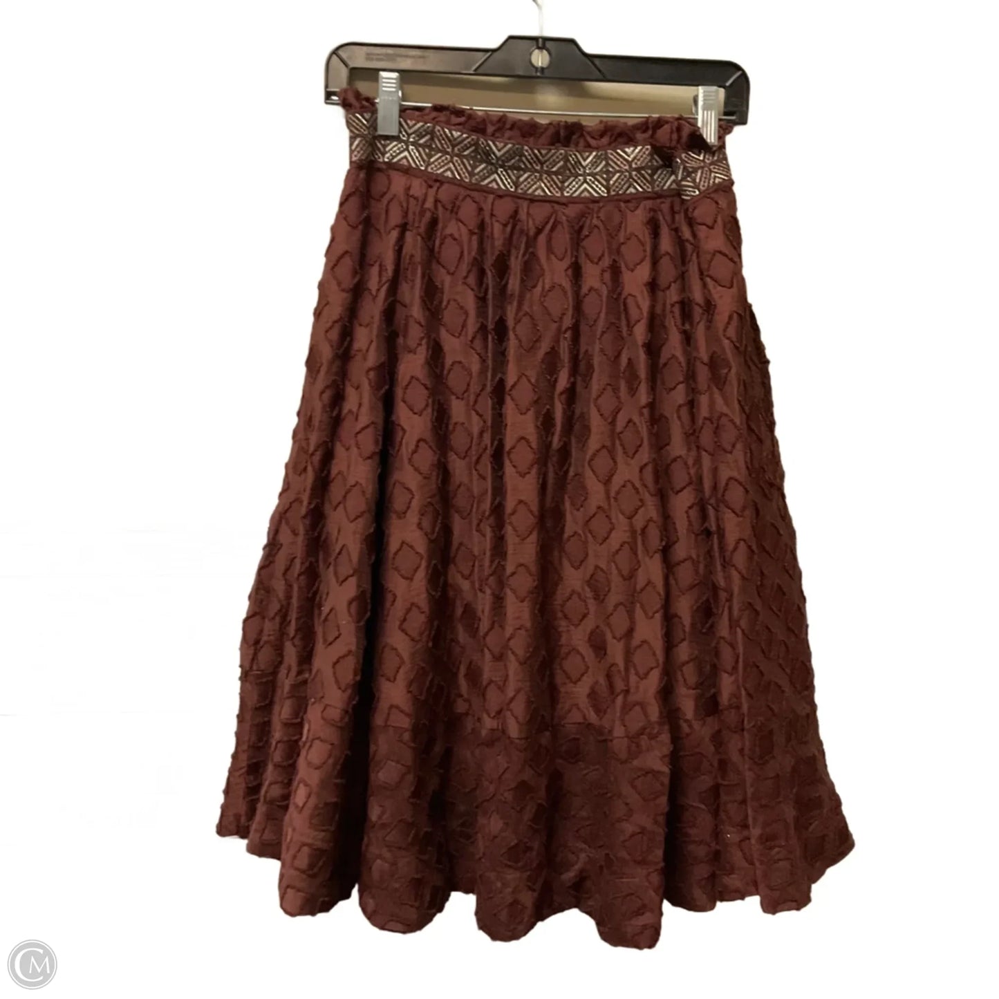 Skirt Midi By Maeve In Brown, Size: 8