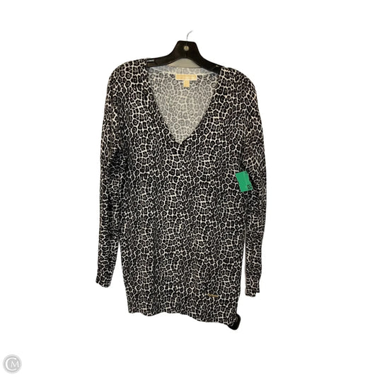 Top Long Sleeve By Michael By Michael Kors In Black & White, Size: M