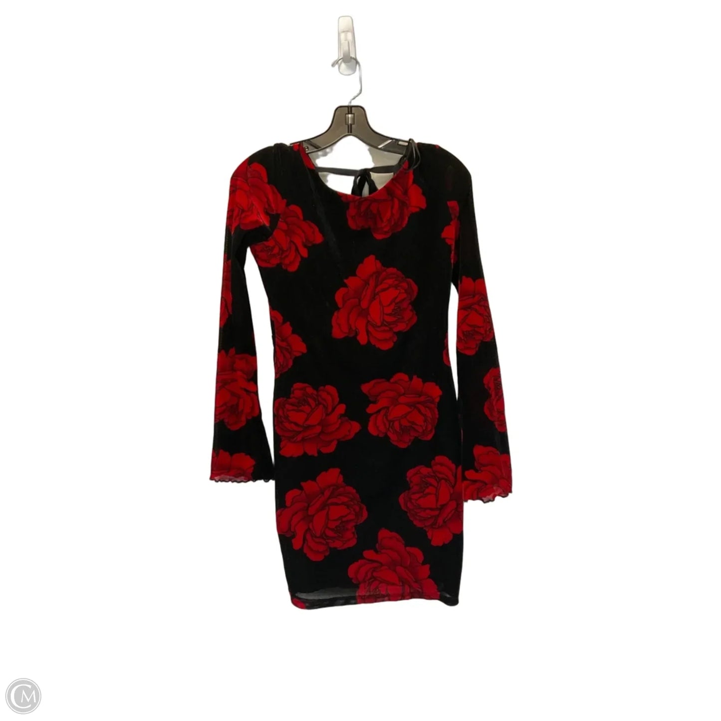 Dress Casual Short By Clothes Mentor In Black & Red, Size: M
