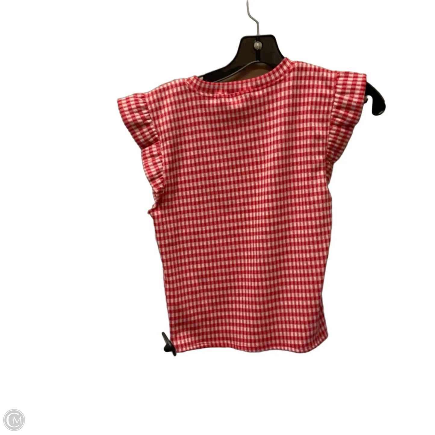 Top Sleeveless By Moa Moa In Red & White, Size: M
