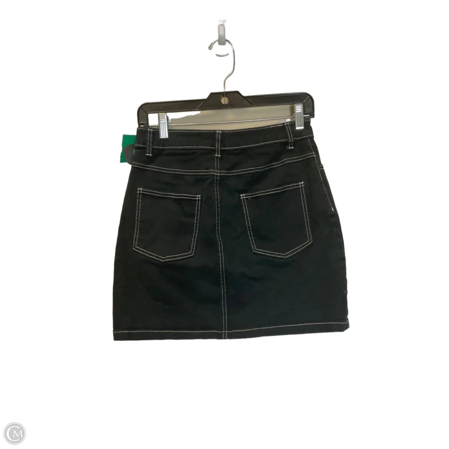 Skirt Mini & Short By Love Tree In Black Denim, Size: M