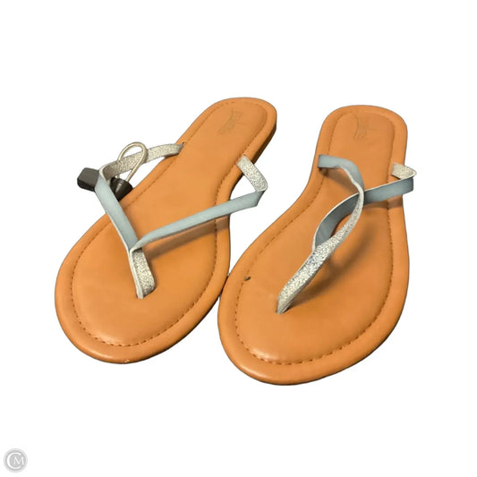 Sandals Flip Flops By Clothes Mentor In Blue, Size: 12