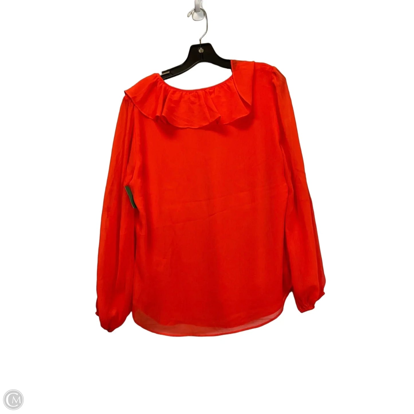 Top Long Sleeve By Lauren By Ralph Lauren In Orange, Size: M