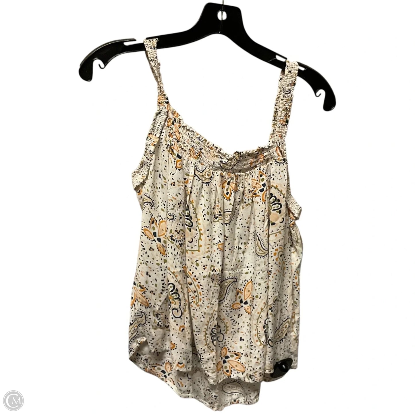 Top Sleeveless By Patrons Of Peace In Green & Orange, Size: M