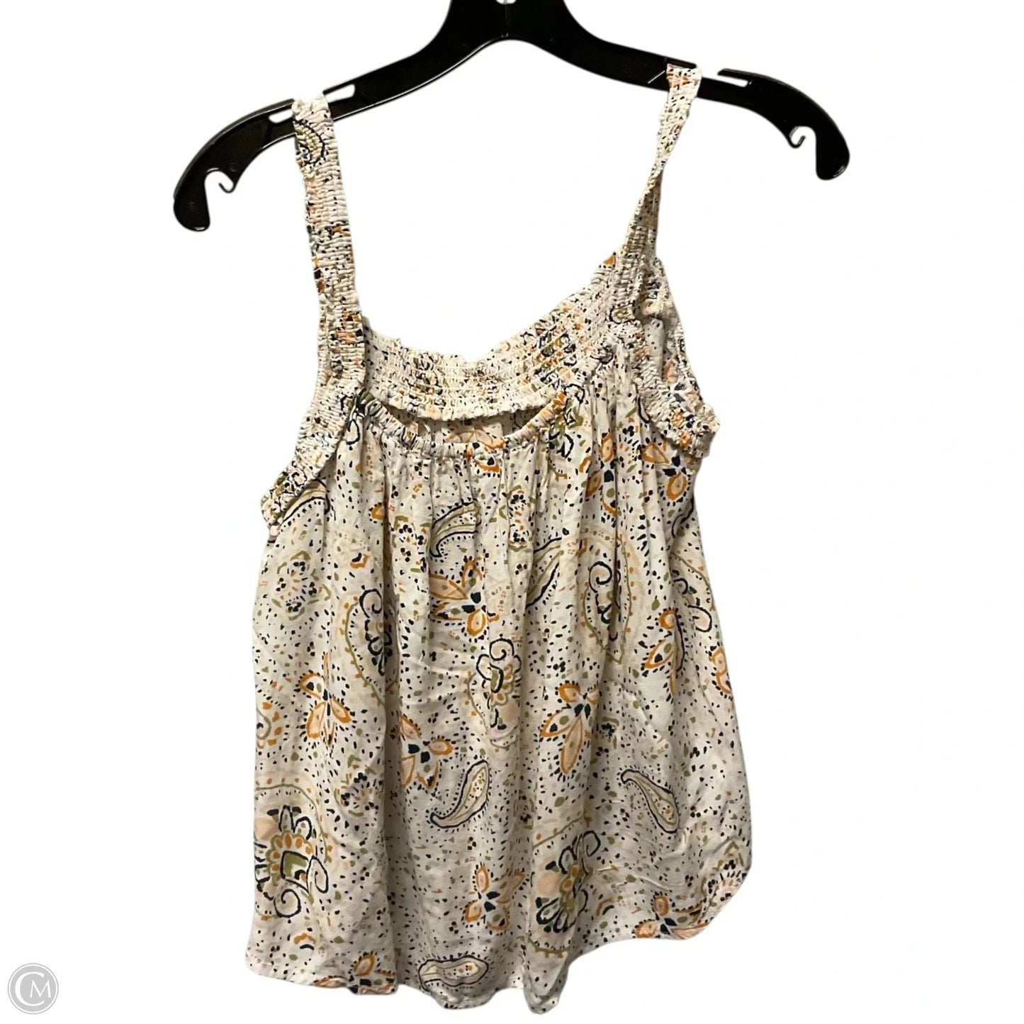 Top Sleeveless By Patrons Of Peace In Green & Orange, Size: M