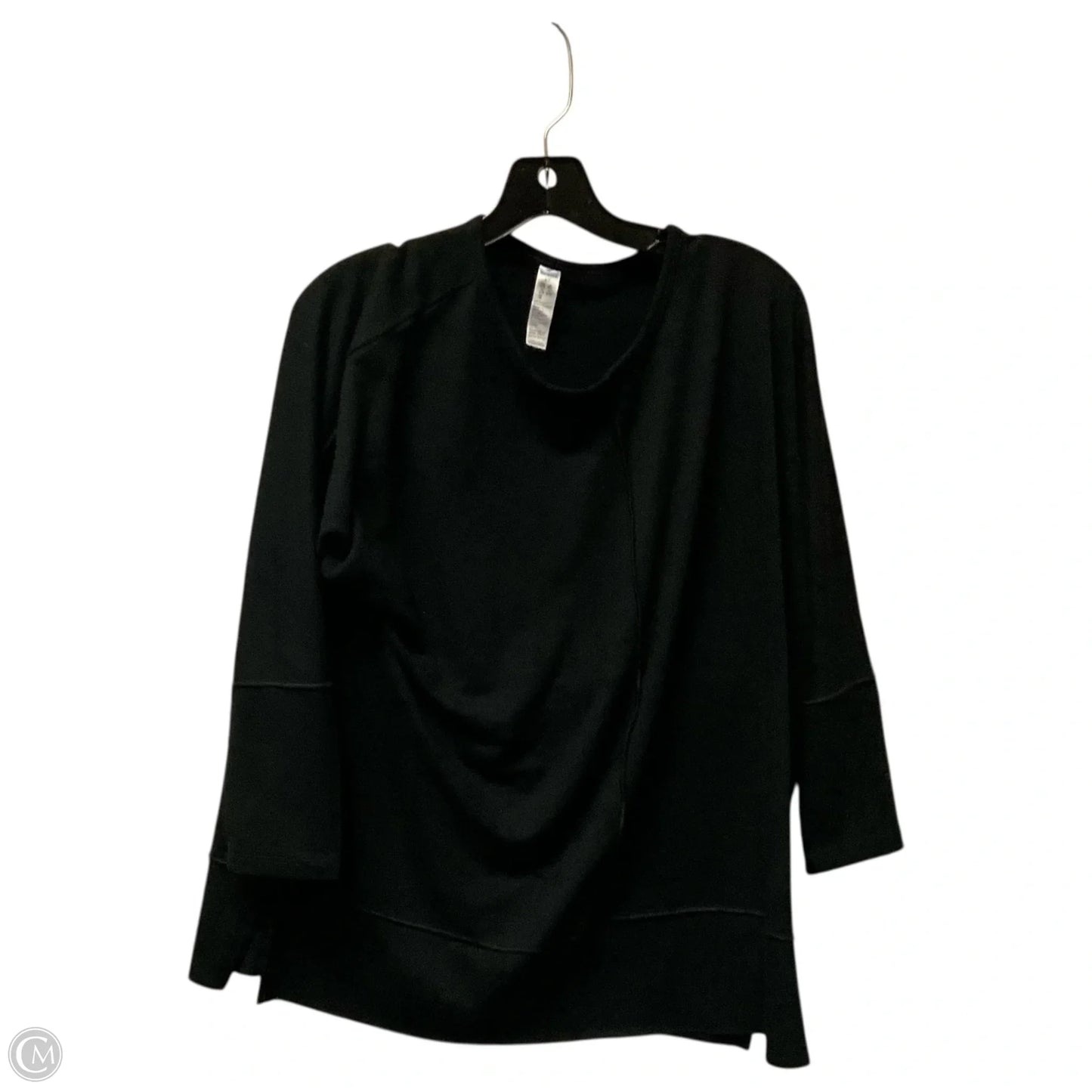Top 3/4 Sleeve By Spanx In Black, Size: S