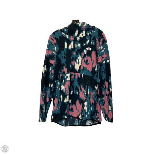 Sweatshirt Hoodie By The North Face In Blue & Pink, Size: L