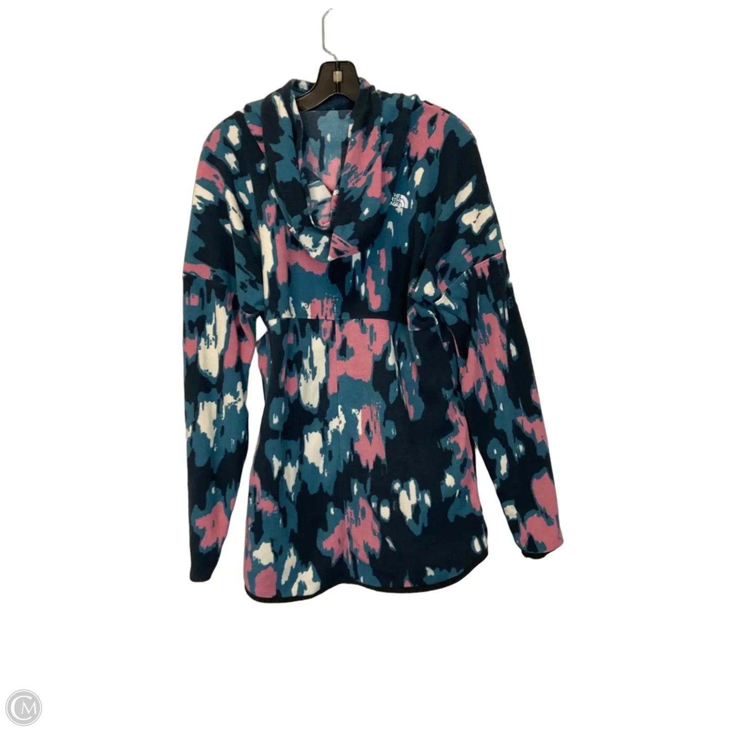 Sweatshirt Hoodie By The North Face In Blue & Pink, Size: L