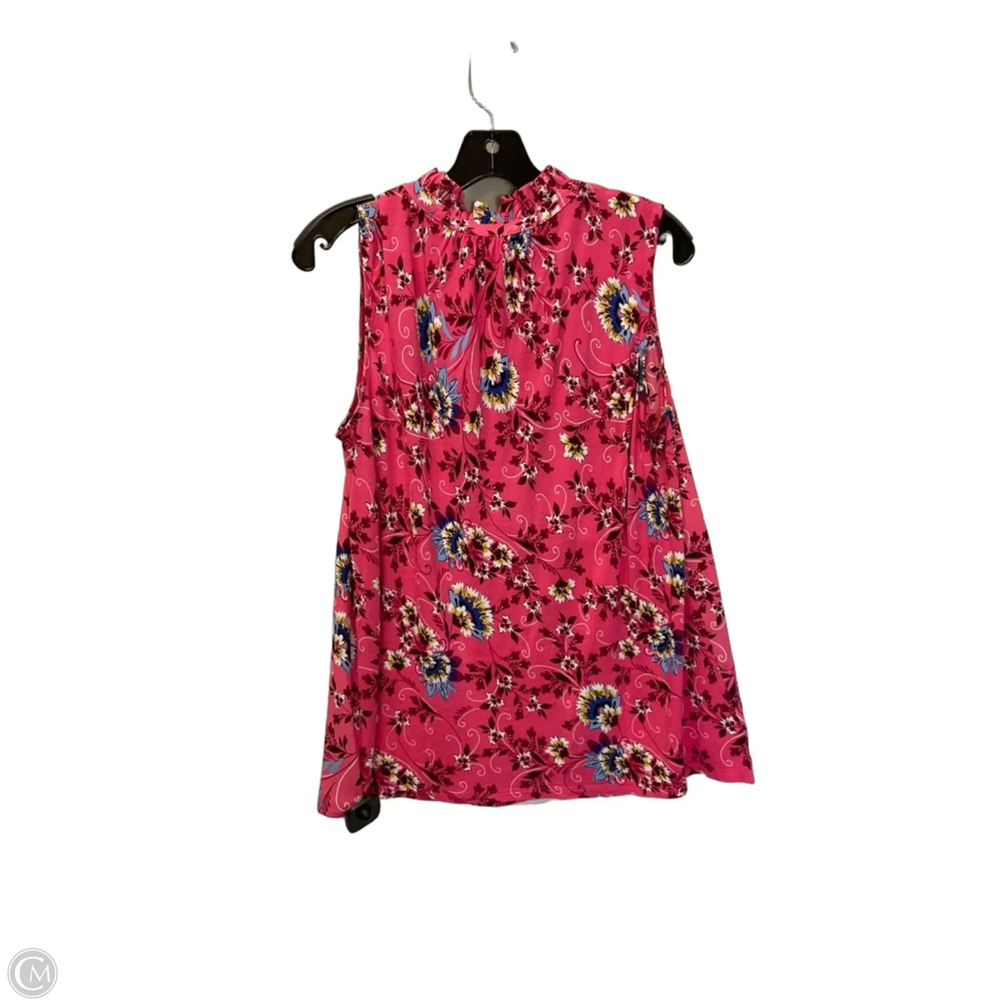 Top Sleeveless By Loft In Pink, Size: M