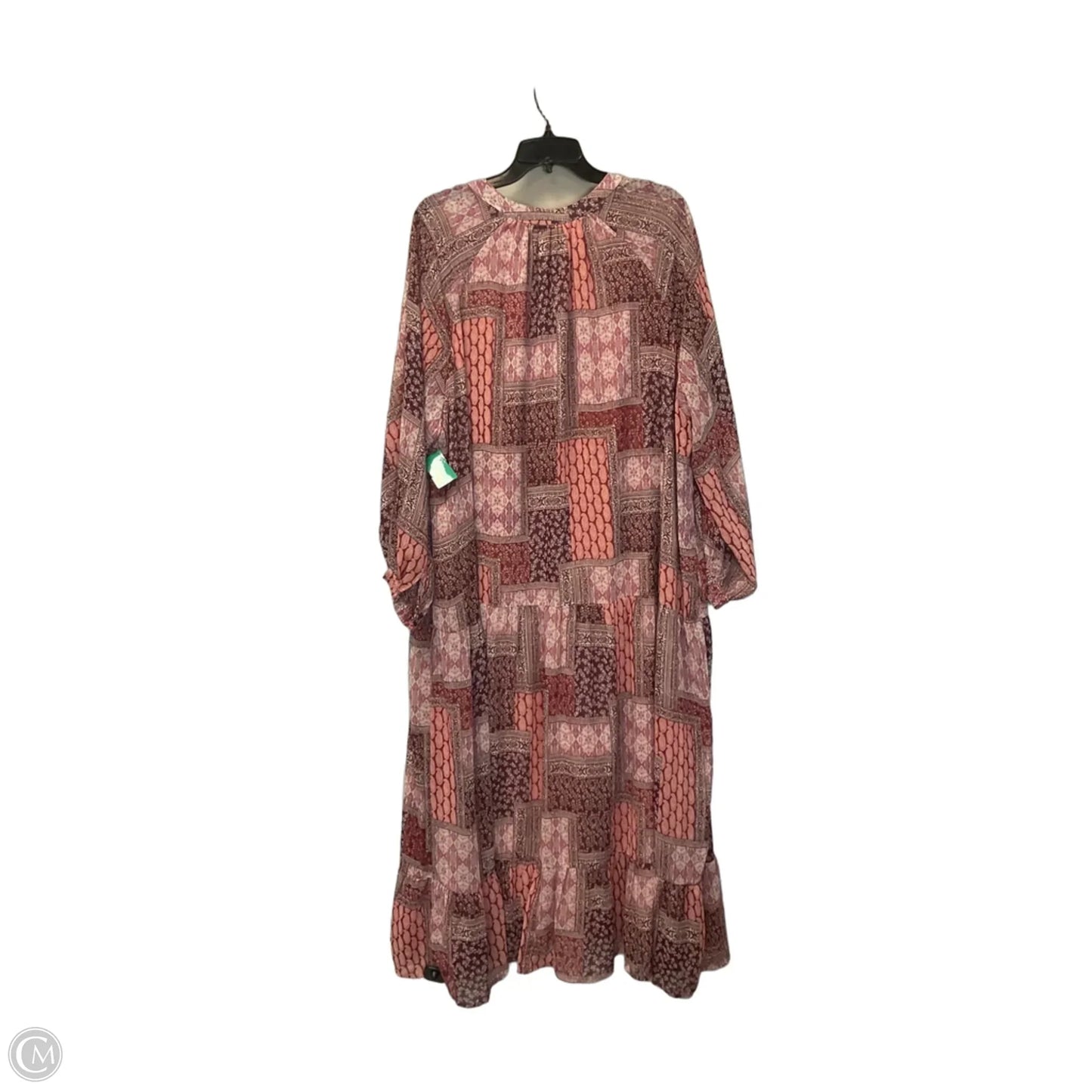 Dress Casual Maxi By Dress Forum In Pink & Red, Size: M