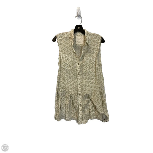 Top Sleeveless By We The Free In Cream & Green, Size: Xs