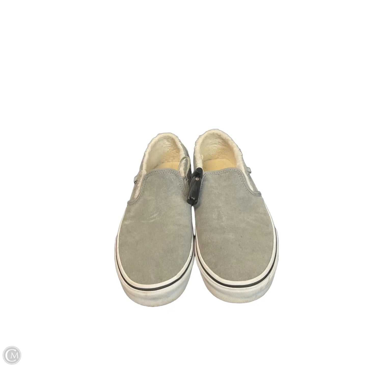Shoes Flats By Vans In Grey, Size: 8
