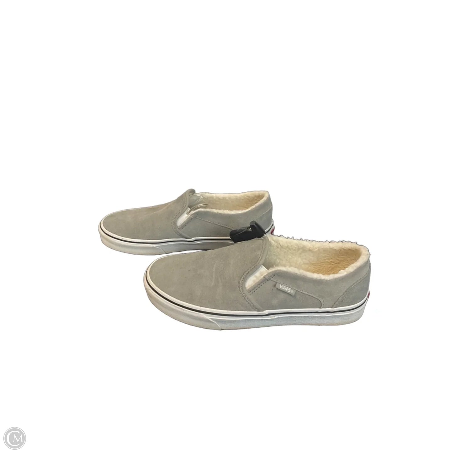 Shoes Flats By Vans In Grey, Size: 8