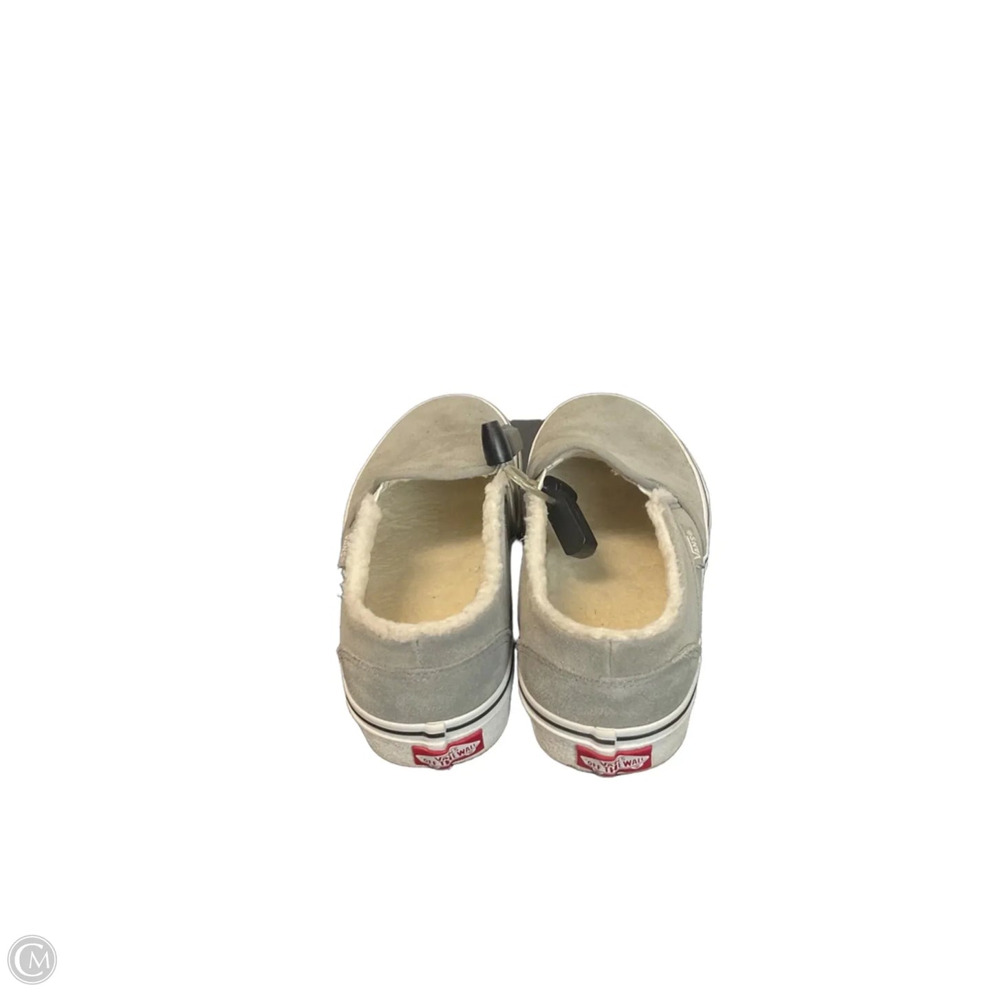 Shoes Flats By Vans In Grey, Size: 8