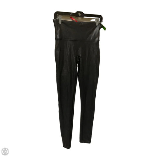 Athletic Leggings By Spanx In Black, Size: L
