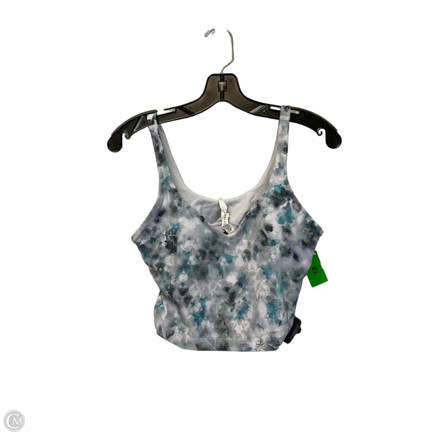 Athletic Tank Top By Lululemon In Blue & Grey, Size: 10